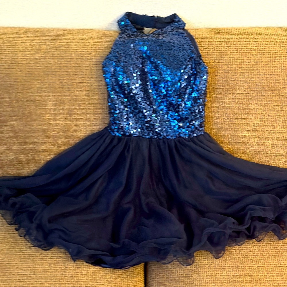 Navy blue sequin party dress!
